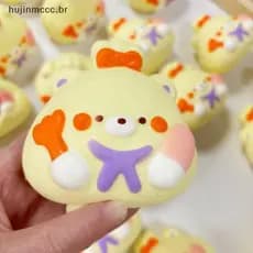 Huijin Pão Mole Recuperação Lenta Brinquedo Espremível Grau Alimentício PU Macio Alívio Do Estresse Sensorial Para Crian