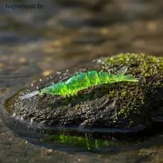 Huijin Isca De Pesca 10 Peças Mini Camarão De Minhoca Macia 0.5g/45mm 1g/60mm Iscas Artificiais Realistas Para Atividade