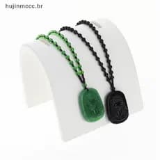 Huijin Fadeless Imitação Religiosa Estátua De Jade Pingente Nelace Design Clássico Joias Unissex Para Homens Mulheres De