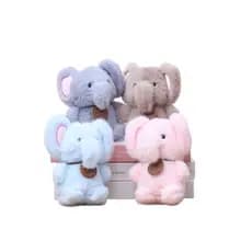 1 Pçs Bonito Sentado Animal Elefante Pingente Macio Pelúcia Boneca Brinquedos Do Bebê Dos Desenhos Animados Saco De Livr