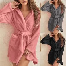 2026 venda quente Cross-Border comércio exterior outono inverno camisola com capuz casa pijamas de pelúcia de manga curt