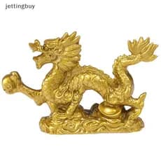 Zodíaco Chinês Doze Estátua De Dragão Dourado Ornamento Animal Mobiliário Doméstico