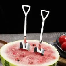 Colher De Café Conjunto De Talheres De Aço Inoxidável Retro Pá De Ferro Sorvete Criativa Chá Utensílios De Mesa