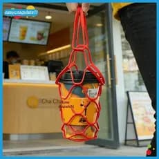 EASYC Portátil Oco Para Fora Silicone Leite Chá Saco Reutilizável Decorativo Bolsa De Café Passeios De Bicicleta E Viage