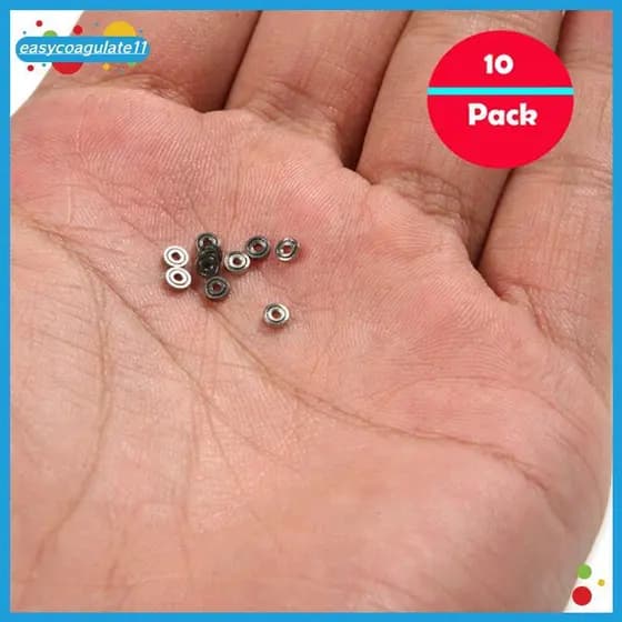 EASYC 10pcs 681ZZ Mini Rolamentos De Esferas Em Miniatura De Metal Micro Rolamento Aberto 1x3x1mm BR