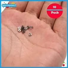 EASYC 10pcs 681ZZ Mini Rolamentos De Esferas Em Miniatura De Metal Micro Rolamento Aberto 1x3x1mm BR