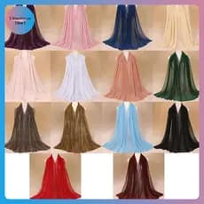 Lenço Com Glitter Brilhante FLOWE : Xale Hijab Muçulmano Transparente Fino Para Mulheres , Acessórios De Festa BR
