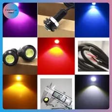 Flue 18MM Carro Águia Olho DRL LED Luzes Diurnas 12V Baup Invertendo Sinal De Estacionamento Lâmpadas Automóveis BR