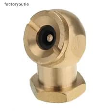 FAR 1/4 " NPT Dourado Pneu Inflator Válvula Conector Ar Chu Bola Clipe Lo-On BR