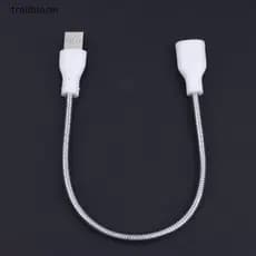 Cabo De Extensão USB LED Ventilador De Luz Adaptador De Fonte De Alimentação Macho Para Fêmea Mangueira De Metal Flexíve