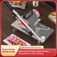 Máquina Cortadora De Rolo De Carne De Carneiro , Fatiador Em Aço Inoxidável , Fatia Fina , Churrasco Doméstico , Panela