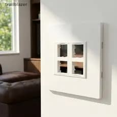 nk Placa De Parede 4 Portas Keystone Faceplate Panel Cover Snap in Seguro Para Instalação De Cabos De Rede