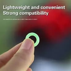 10 Pçs Anel Luminoso Ao Ar Livre Borracha De Silicone O-Ring De Advertência Para Barraca De Acampamento Acessórios Do Pr