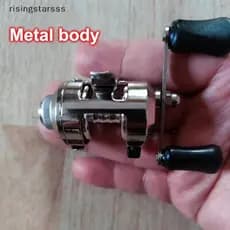 Tambor De Metal Estrada Sub Roda Peixe Especial Longo Lance Mar Barco Pesca Linha