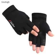 Luvas De Meio Dedo Respiráveis De Seda Gelada Antiderrapante Para Bicicleta Com Tela Sensível Ao Toque