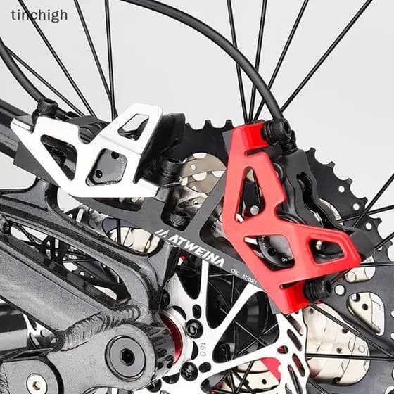 CNC Liga De Alumínio Mountain Bike Pinça Traseira Placa Guarda Bomba Freio Traseiro Protetor Capa Protetora Fácil Instal