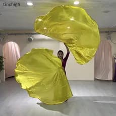 Adereços De Dança Bandeira Com Stis Telescópicos 140 * 140cm Várias Cores Do Ventre Semicírculo Bandeiras Desempenho Ace