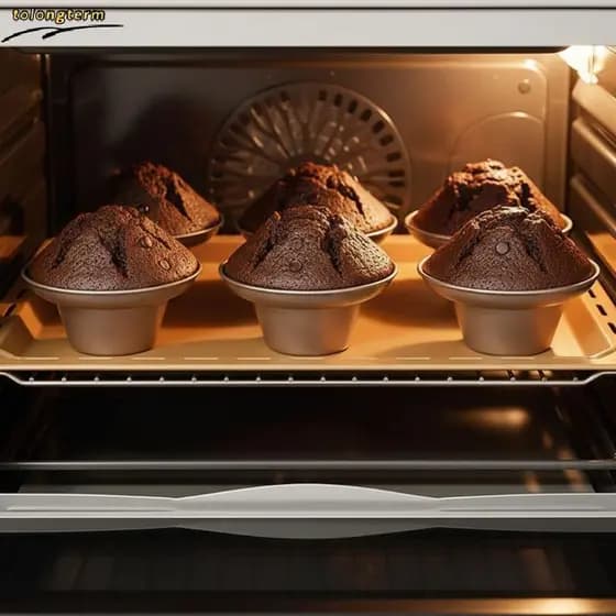 Nonsti Muffin Assadeira Forma De Cogumelo Reutilizável Cupcake Molde Bandeja De Aço Carbono Para Festa De Aniversário Co
