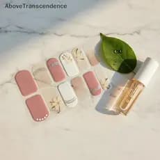 Press On Nail Stiers 1 Folha Sem Necessidade De Cola Unhas Falsas Florais Para Passeios Diários Ao Ar Livre
