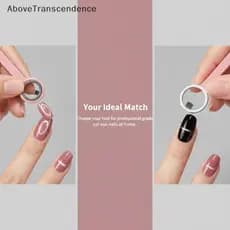 Conjunto De Ímã De Arte De Unha Francesa De Cabeça Dupla 3D Para Esmalte Em Gel Olho De Gato ic Sti Efeito Circular Ferr