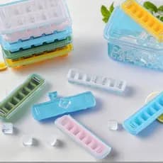 < withbetin > 2 Pçs Menina Brinquedo Nova Casa De Bonecas Em Miniatura Comida Colher De Gelo Com Cubo Caixa De Armazenam