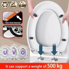 [Instalar Em 1 Segundo] Assento Sanitário Inquebrável E Ajustado Com Todas As Marcas Assentos Sanitários Formato De U/V/
