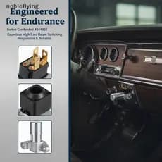 Interruptor Dimmer De Farol De Substituição Montado No Chão Para Carro , Veículo , Controle De Pedal Vintage Restaurar S