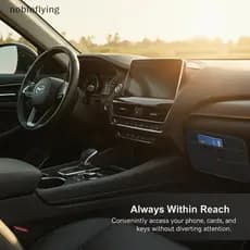 2 Pçs Organizador De Armazenamento Do Console Carro Adesivo Saco Interior Para Itens Pequenos Universal Caber Todos Os T
