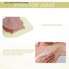 12 Unidades De Desodorante Absorvente Descartável Para Axilas , Almofadas De Suor