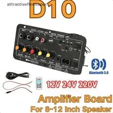 D30 D10 12V 24V Amplificador De Carro Sistema De Home Theater De Alta Potência DIY Atualização De Som De Veículo Estéreo