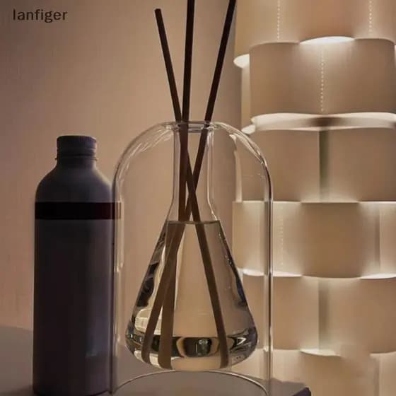 Difusor De Aromaterapia Garrafa De Vidro Com Difusores Stis Recipientes De Armazenamento Transaprent Decorações Modernas