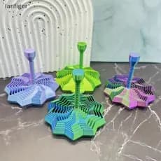Estrela Sensorial Expandida Impressa Em 3D , Brinquedos Fractal Expansíveis De 4.33 Polegadas Octogonal Com Alça Removív