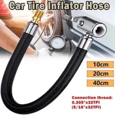 < Louish > Adaptador De Mangueira De Extensão Para Inflador De Ar De Pneu De Carro , Tubo Torcido De Alta Pressão Reparo