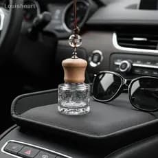 < Louish > Difusor De Vidro Vazio 1 Unidade Para Pendurar Perfume De Carro Aromas Refrescantes Novo