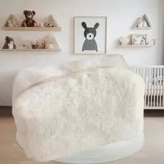 (miqin31) Bolsa De Maquiagem De Pelúcia Fofa Para Mulheres , Portátil , Viagem , Pequena Cosméticos , Cor Sólida , Zíper