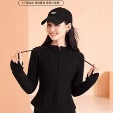 Cintura pequena grafeno curto Cardigan com capuz zíper moletom feminino outono inverno jaqueta gola alta mais magro olha