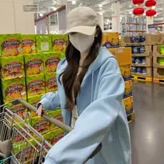 Solto 2026 com capuz Cardigan moletom feminino outono inverno novo estilo zíper forro de lã estilo preguiçoso jaqueta su