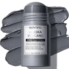 SKINTIFIC Máscara Facial em Bastão para Remoção de Cravos e Limpeza Profunda dos Poros, Máscara de Argila com Argila Vul