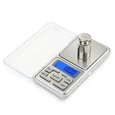 Balança Digital De Bolso Alta Precisão Portátil 0,01g Até 500g Digital LCD Bandeja Cozinha
