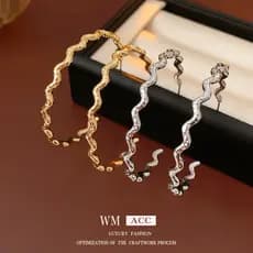 | kit brinco aço inoxidável | 【cartelas de brincos feminino】 ❤Brincos em forma de C com agulha de prata banhada a ouro R