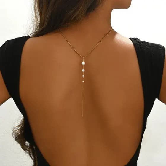 | colar prata | 【bijuterias femininas】 ♥Europeu americano Cross-Border aço inoxidável estilo palácio borla colar nicho l