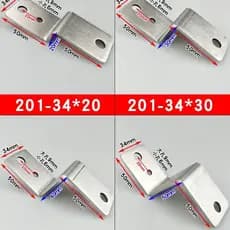 Suporte em Z de aço inoxidável 201, suporte de canto trapezoidal, conector de fixação para armário, estendido 90 graus c