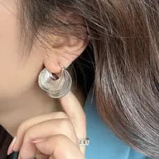 | 【cartelas de brincos feminino】 | kit brinco aço inoxidável ❅Estilo europeu americano brincos High-End rua tiro moda ex
