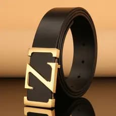 cinto masculino social cinto masculino grife ◎Ye Nanchun Cinto masculino moderno com fivela de placa de couro genuíno pr