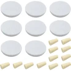 Filtros e Tampas Reutilizáveis para Café Cold Brew, Filtros de Feltro de Substituição Compatíveis com o Sistema de Café