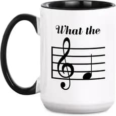 Presentes Engraçados para Músicos e Maestros de Orquestra, Caneca de Café com Notas Musicais, Presentes Divertidos de An