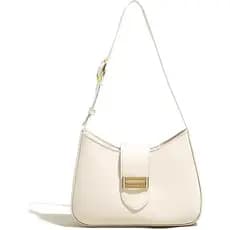 Bolsa de Ombro Clássica, Bolsa Pequena Retrô, Bolsa Tote para Mulheres com Fecho de Zíper