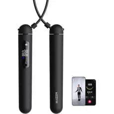 Corda de Pular Inteligente WeGym para Homens e Mulheres, Corda de Pular Ajustável para Treino Interno e Externo, Contage