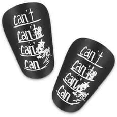 Caneleiras Mini, 2 Peças de Caneleiras Pequenas Leves para Futebol, Protetores de Canela para Jovens e Adultos (Preto, P
