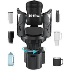 Suporte Expansor para Carro com Adaptador Ajustável, Organizador Extensor de Porta-Copos Easkkty para Carro com Base Exp